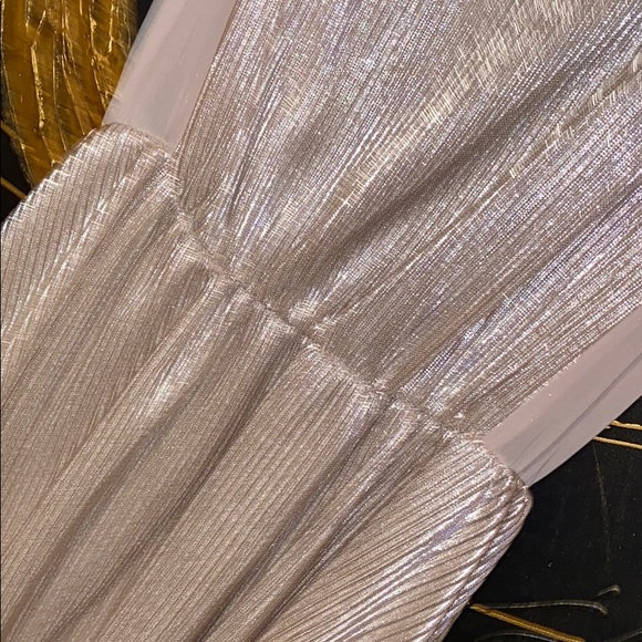 Foil Pleated Dress - Picture 3 of 4